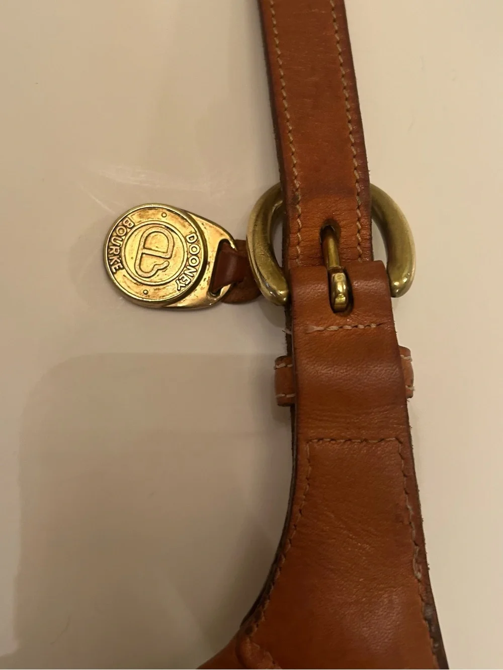 Gorgeous 80s Dooney and Bourke USA AWL Cavalry rare pre tag bag
